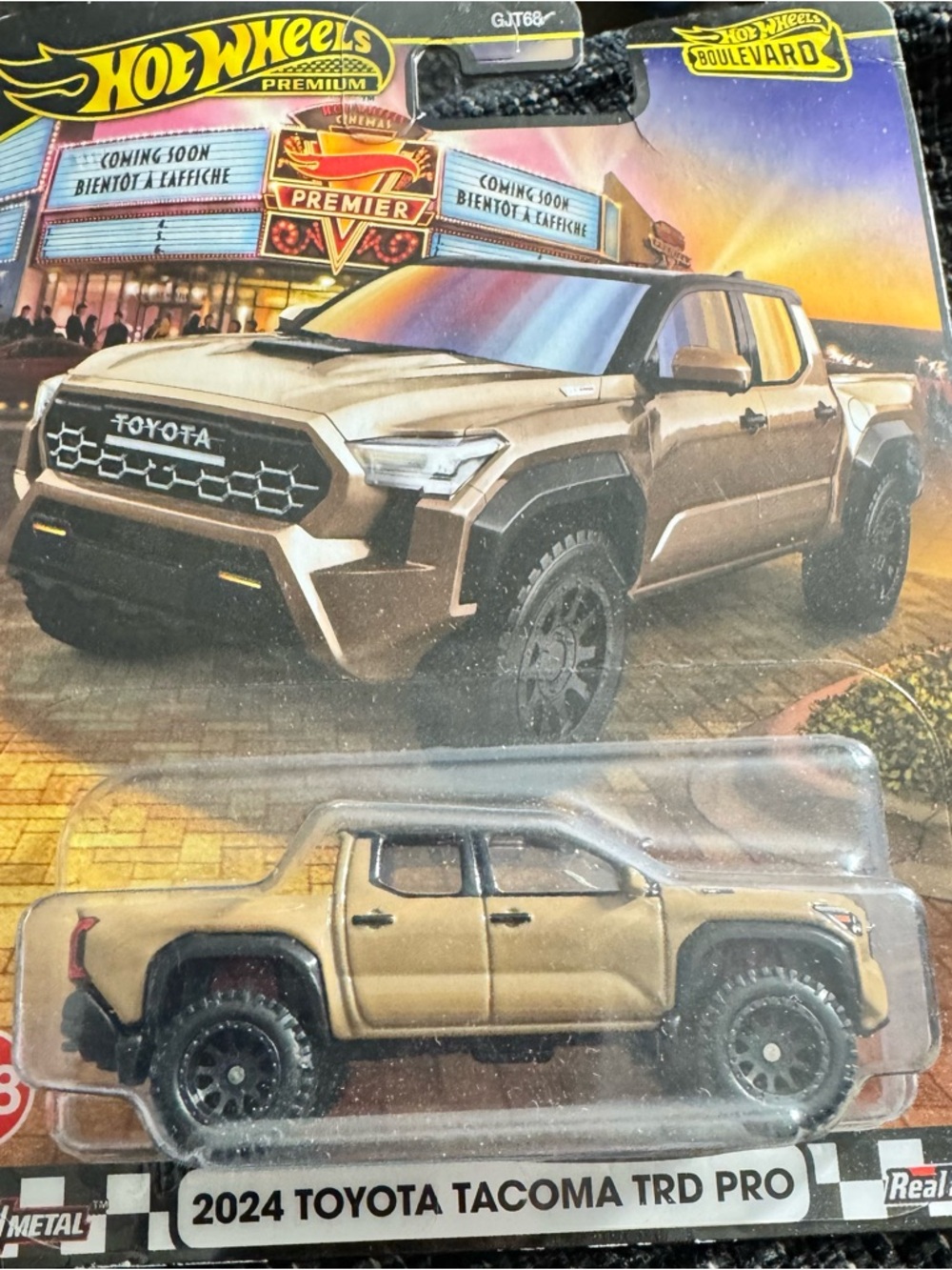 Hot Wheels Premium 2024 Toyota Tacoma TRD Pro Toy Truck - Tan